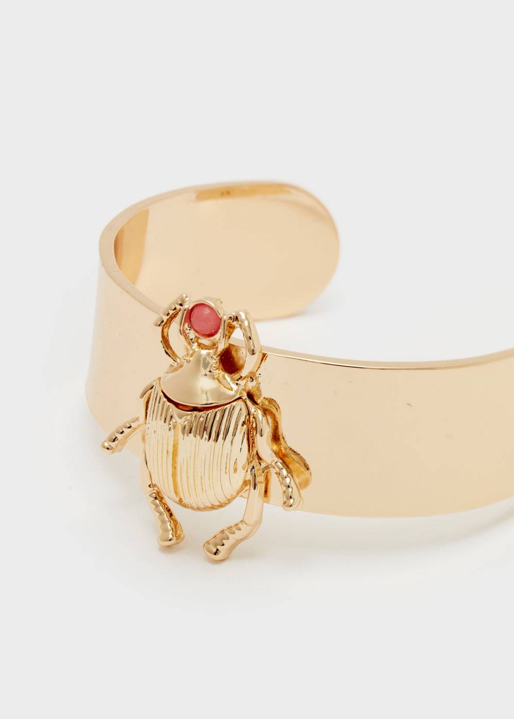 Nalí BEETLE BANGLE BRACELET IN GOLD