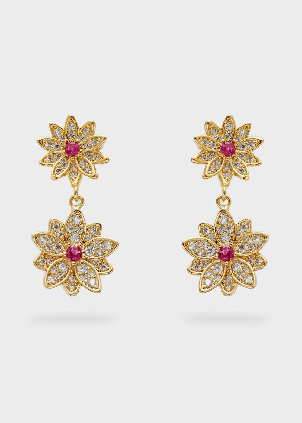 Nalí BOUQUET EARRINGS W/ STONES + COLORS