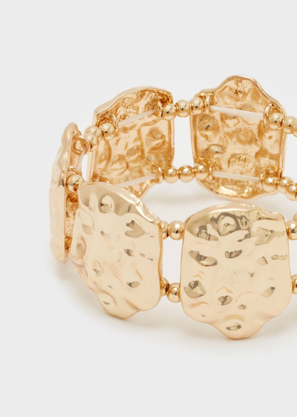 Nalí BRACELET W/ HAMMERED SURFACE IN GOLD