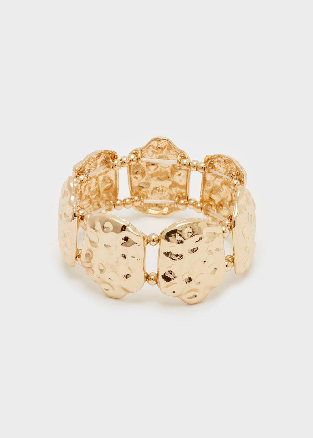 Nalí BRACELET W/ HAMMERED SURFACE IN GOLD