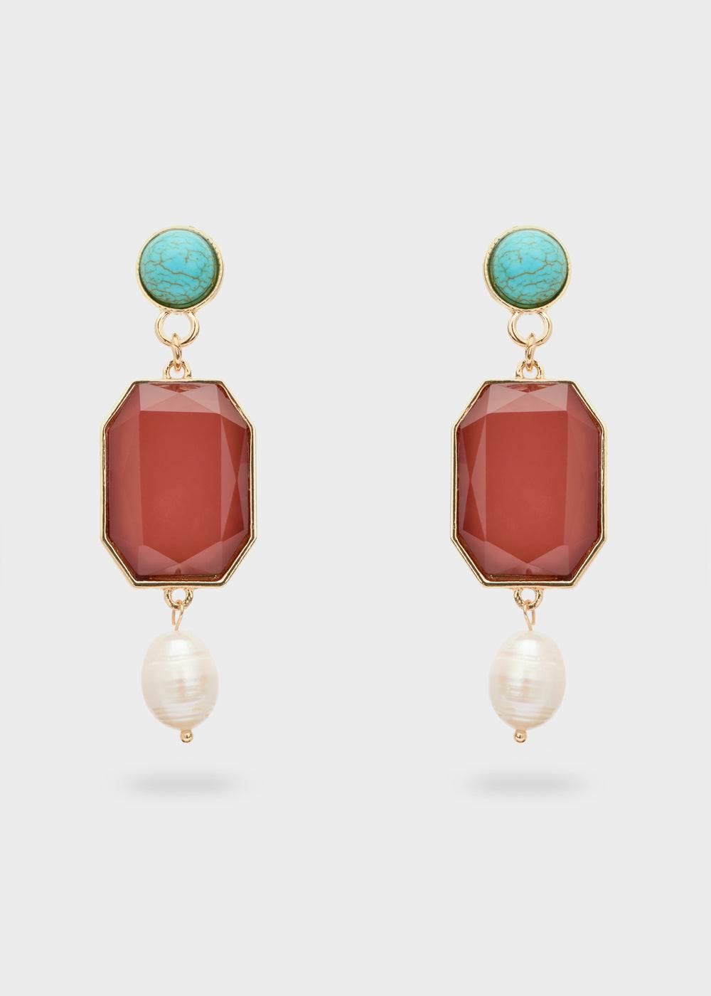 Nalí BRINA EARRINGS WITH PENDANT + COLORS