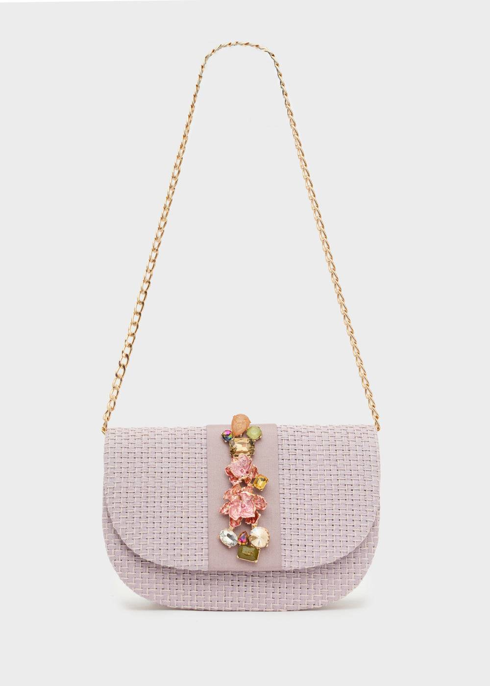Nalí CARLA CLUTCH W/ FLOWER CLOSURE + COLORS