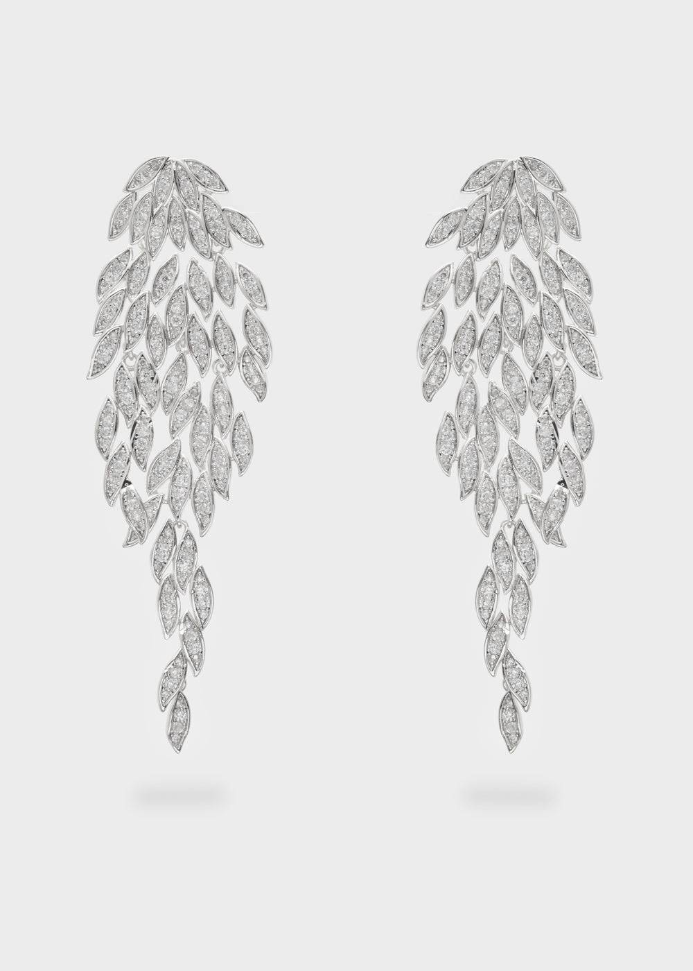 Nalí CASCADE EARRINGS WITH ZIRCONS + COLORS