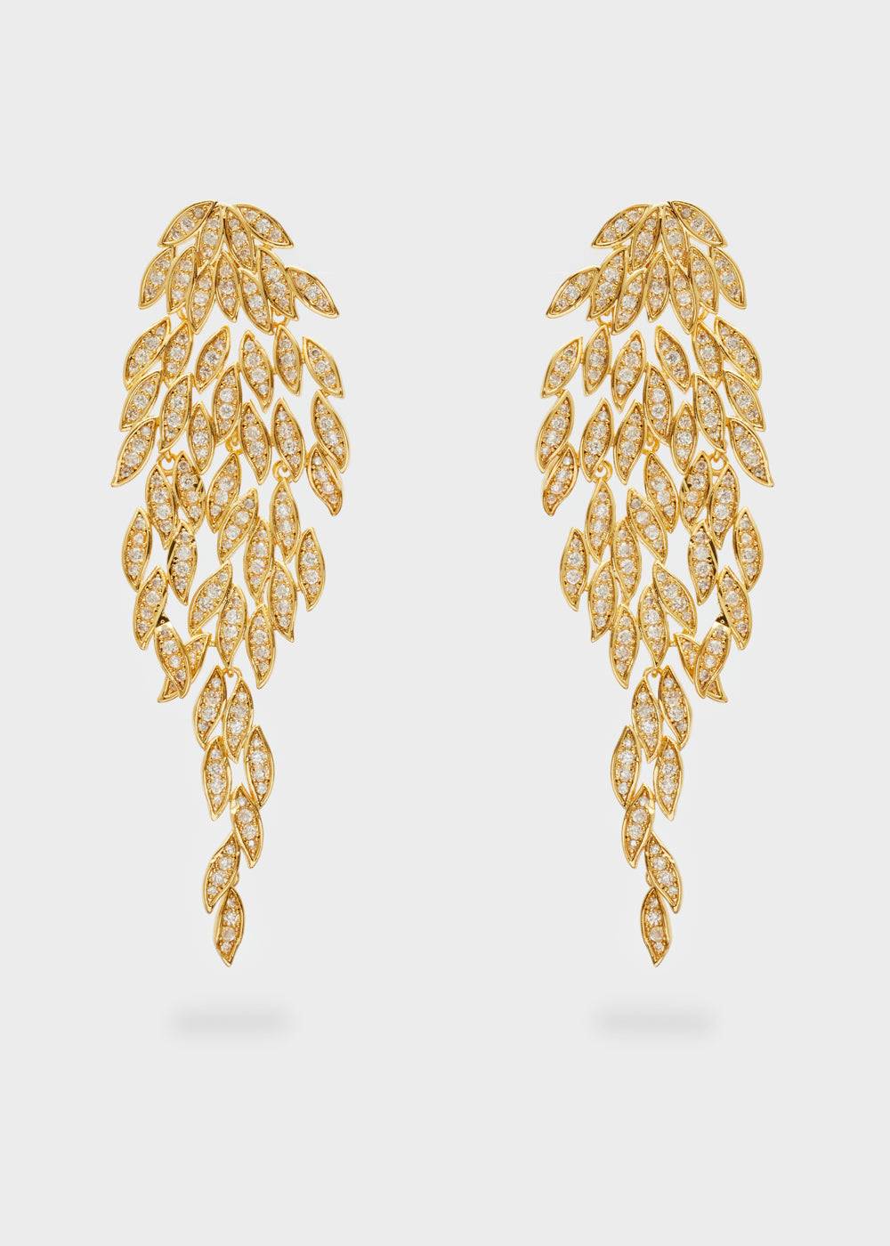 Nalí CASCADE EARRINGS WITH ZIRCONS + COLORS