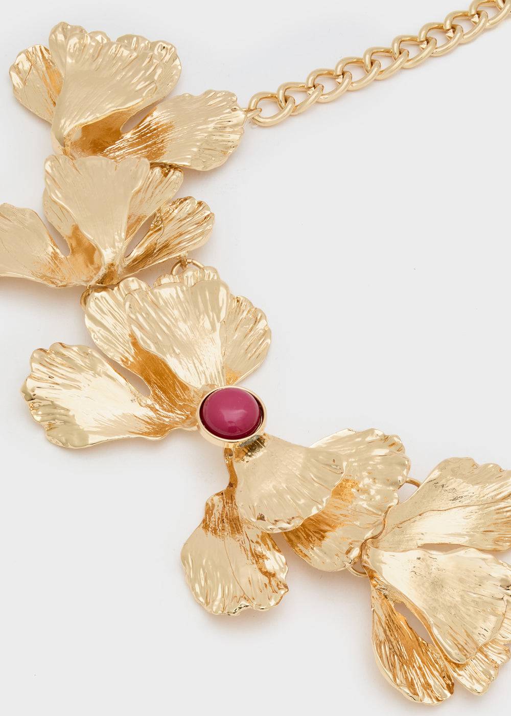 Nalí CHAIN NECKLACE IN GOLD W/ PURPLE PEARL