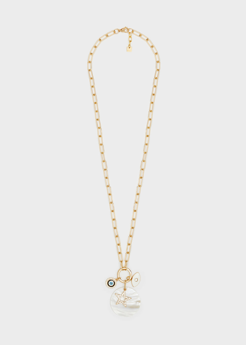 Nalí CHAIN NECKLACE W/ EYE MIX PENDANT