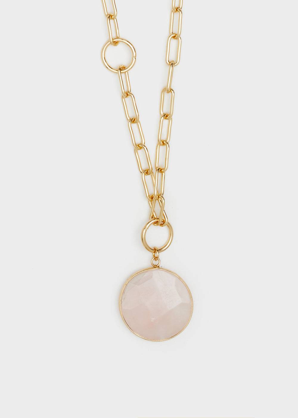 Nalí CHAIN NECKLACE W/ NATURAL STONE PENDANT