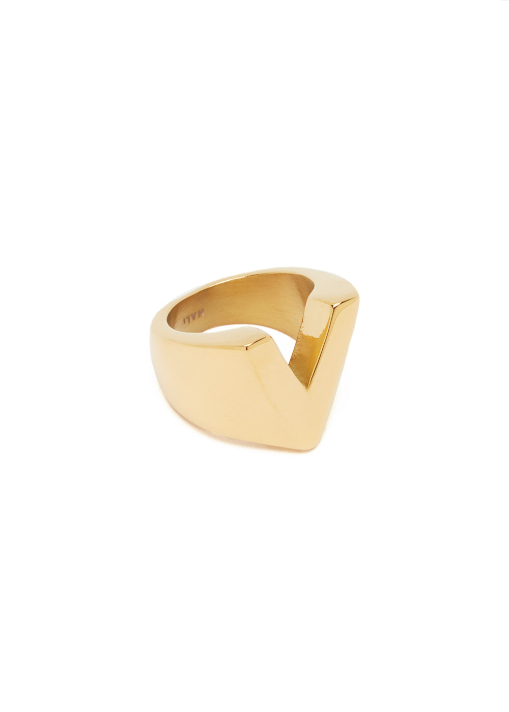 Nalí CHUNKY GOLD RING LETTER + LETTERS