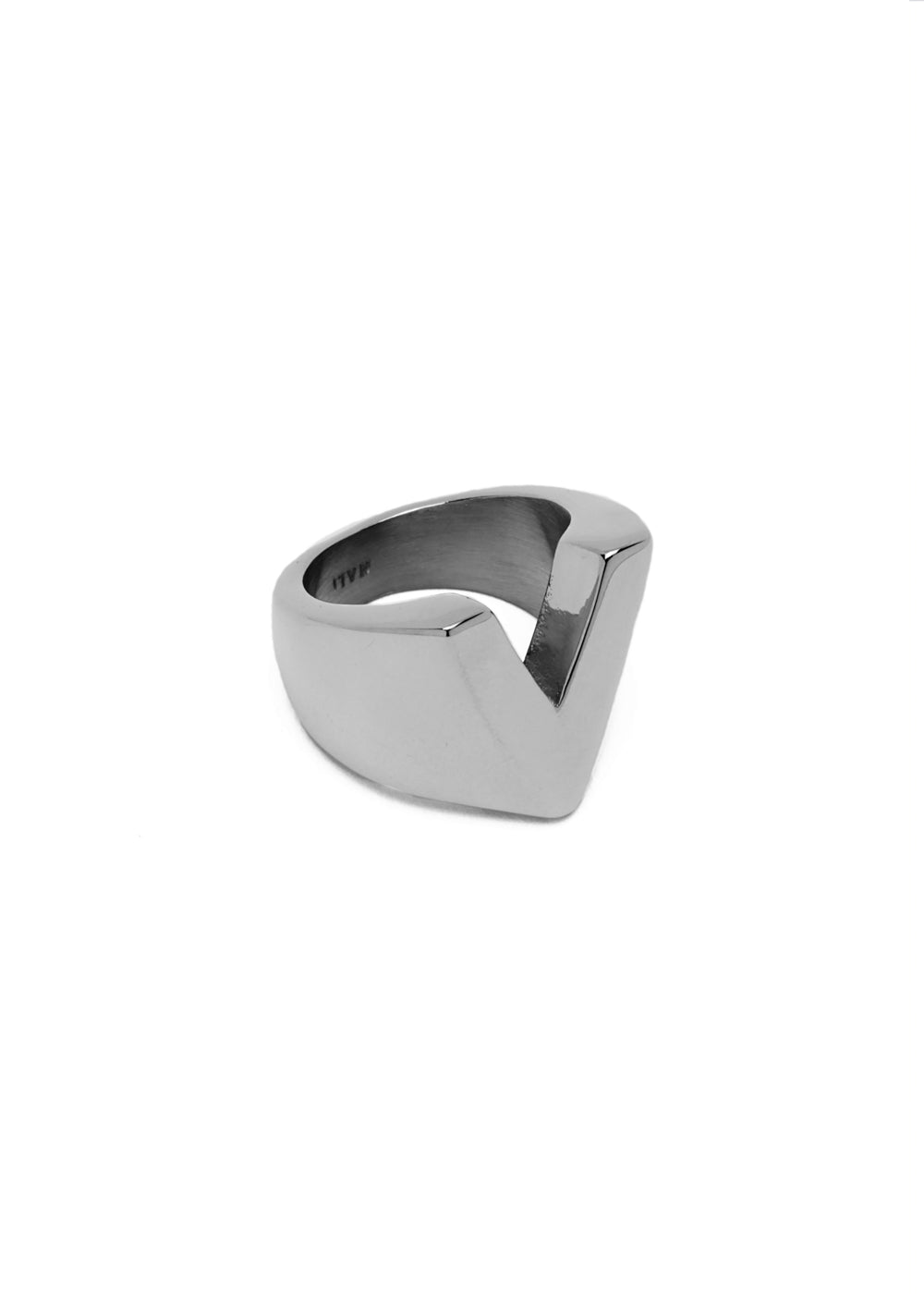 Nalí CHUNKY SILVER RING LETTER + LETTERS