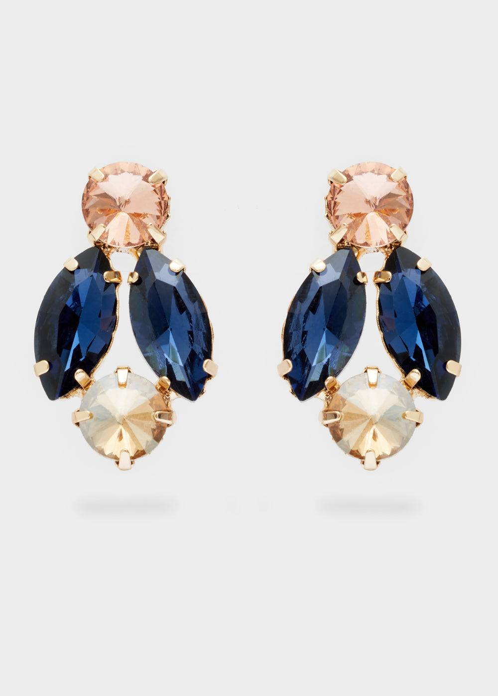 Nalí CYNTHIA LOBE EARRINGS W/ STONES + COLORS