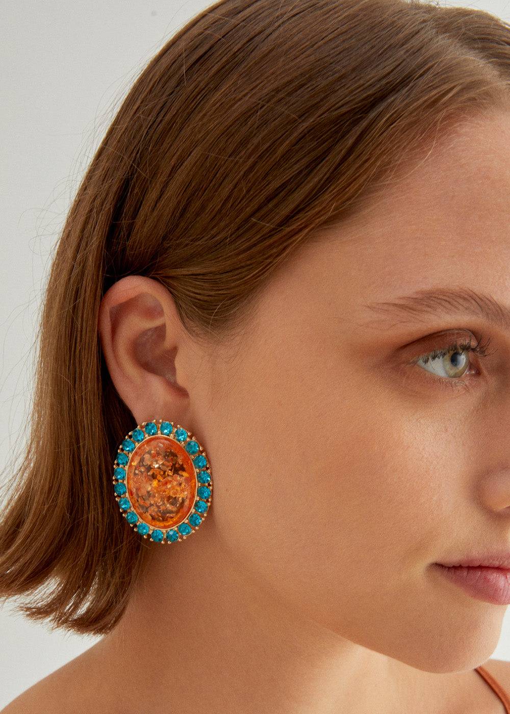 Nalí DENISE OVAL EARRINGS + COLORS