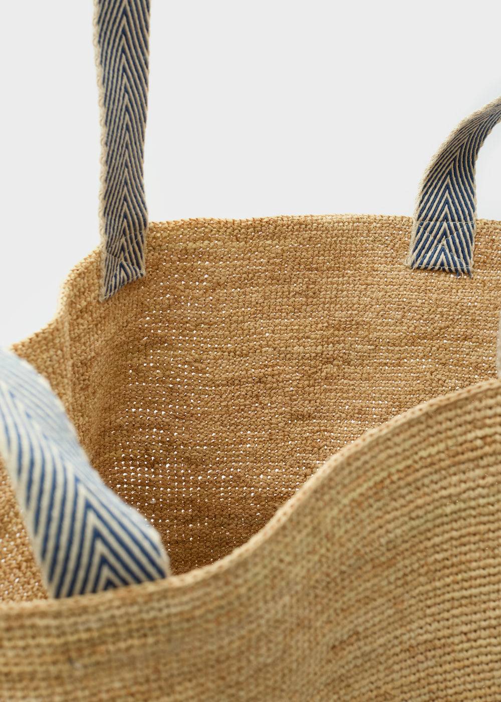 Nalí DEVON SHOPPER BAG IN RAFFIA + COLORS