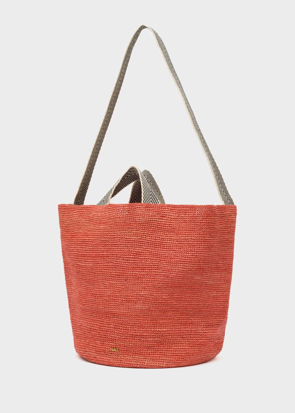 Nalí DEVON SHOPPER BAG IN RAFFIA + COLORS
