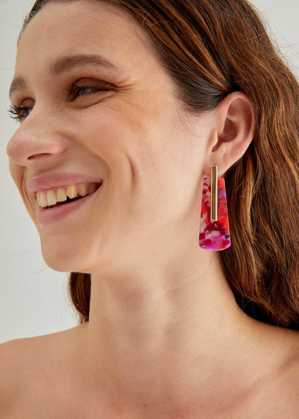 Nalí DIANA EARRINGS IN RESIN + COLORS