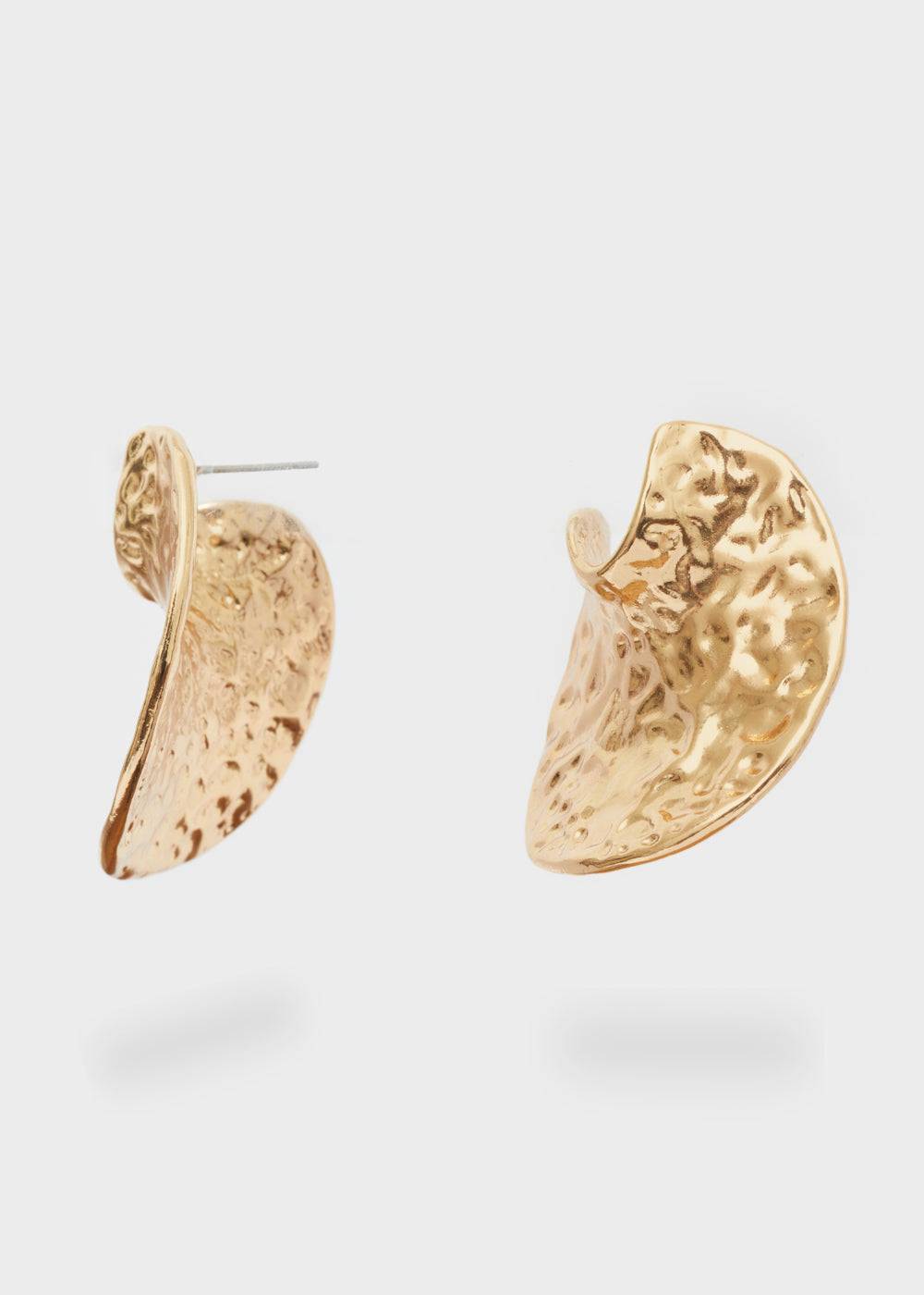 Nalí EARRINGS IN GOLD W/ TEXTURED SURFACE