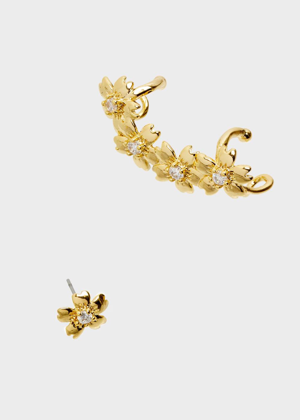 Nalí EARRINGS WITH ZIRCON FLOWERS