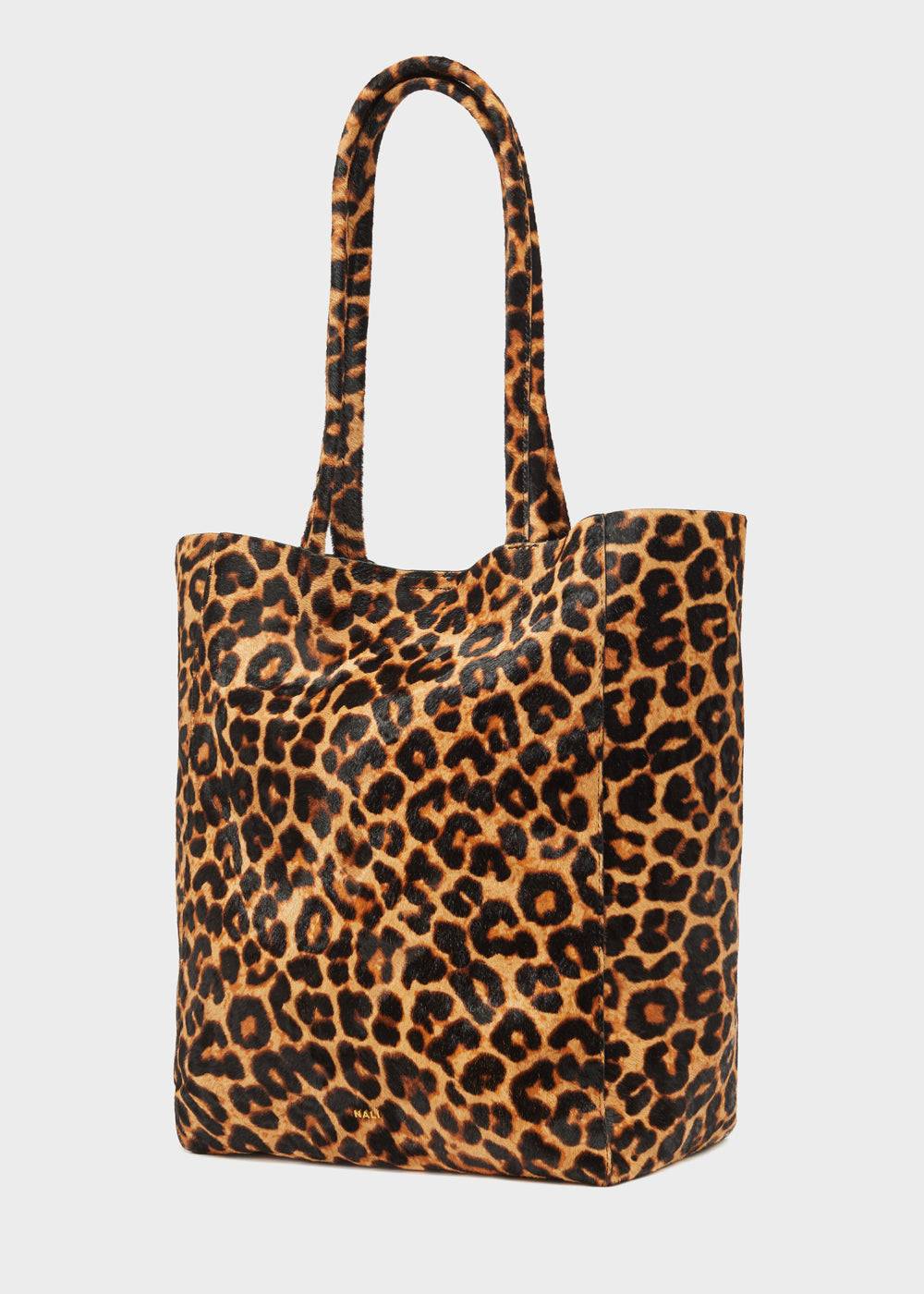 Nalí ELLA SHOULDER BAG IN REAL LEATHER ANIMALIER