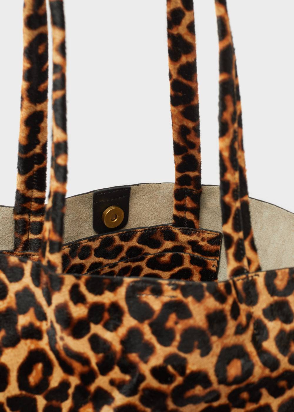Nalí ELLA SHOULDER BAG IN REAL LEATHER ANIMALIER