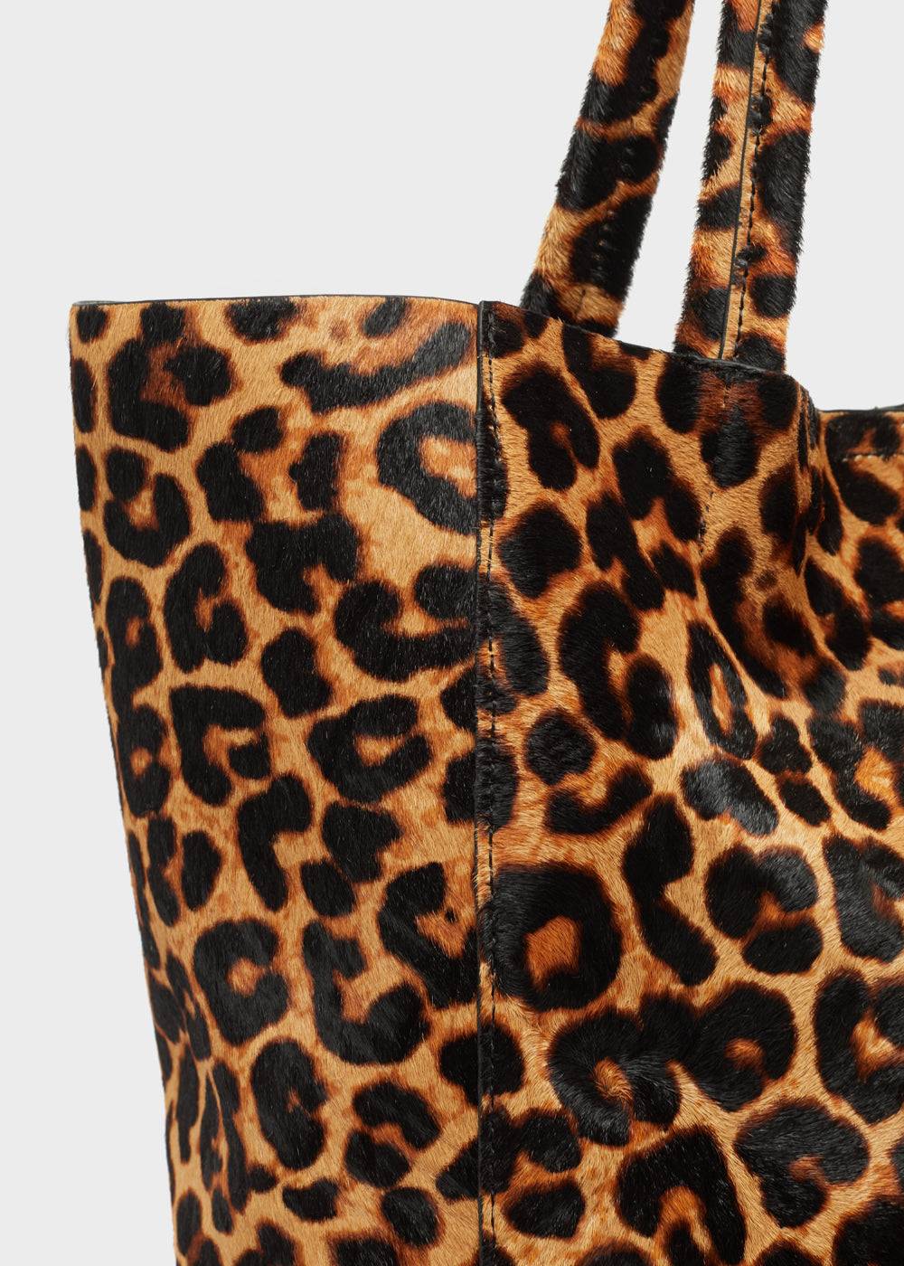 Nalí ELLA SHOULDER BAG IN REAL LEATHER ANIMALIER