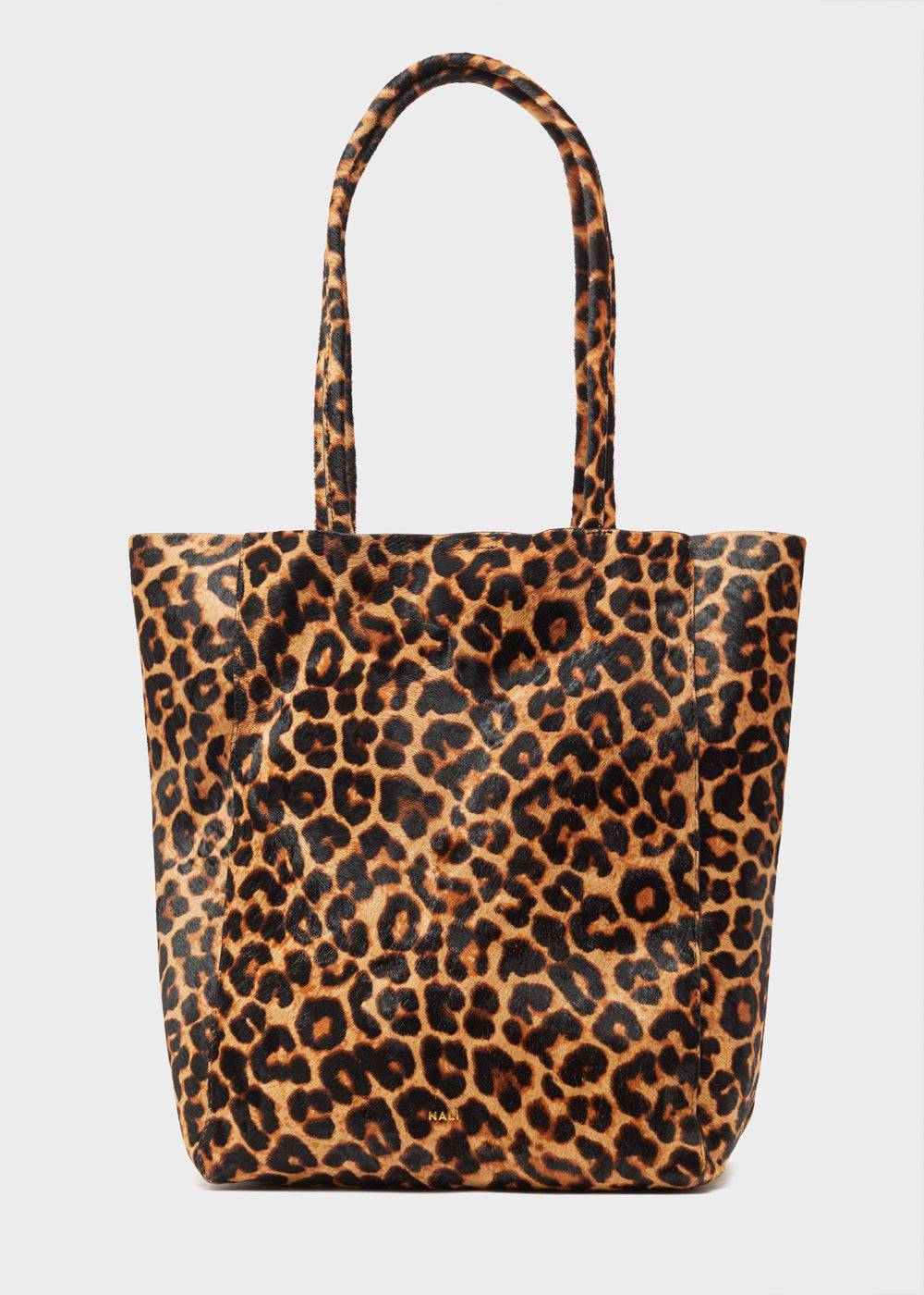 Nalí ELLA SHOULDER BAG IN REAL LEATHER ANIMALIER