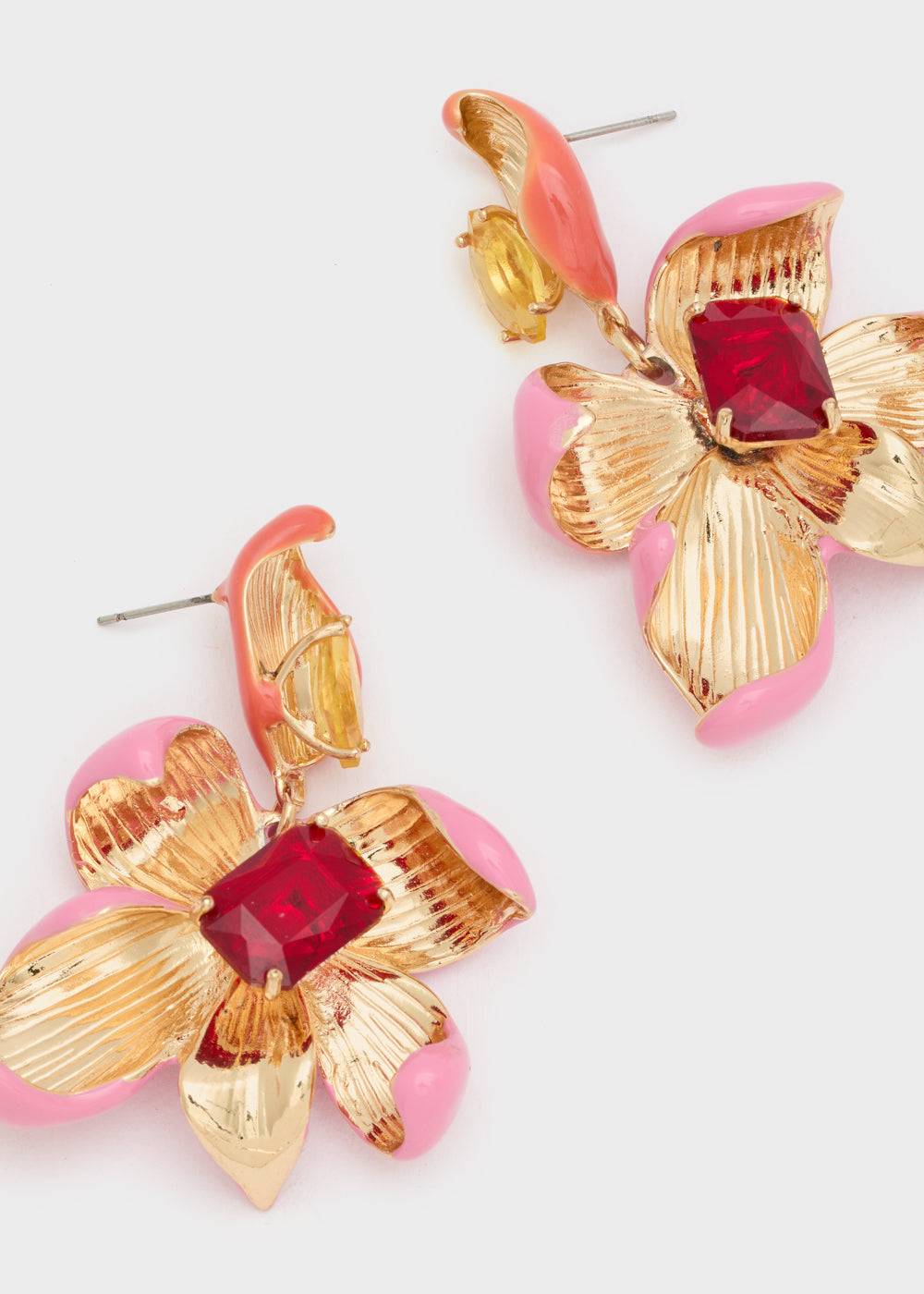Nalí ENAMEL FLOWER EARRINGS + COLORS