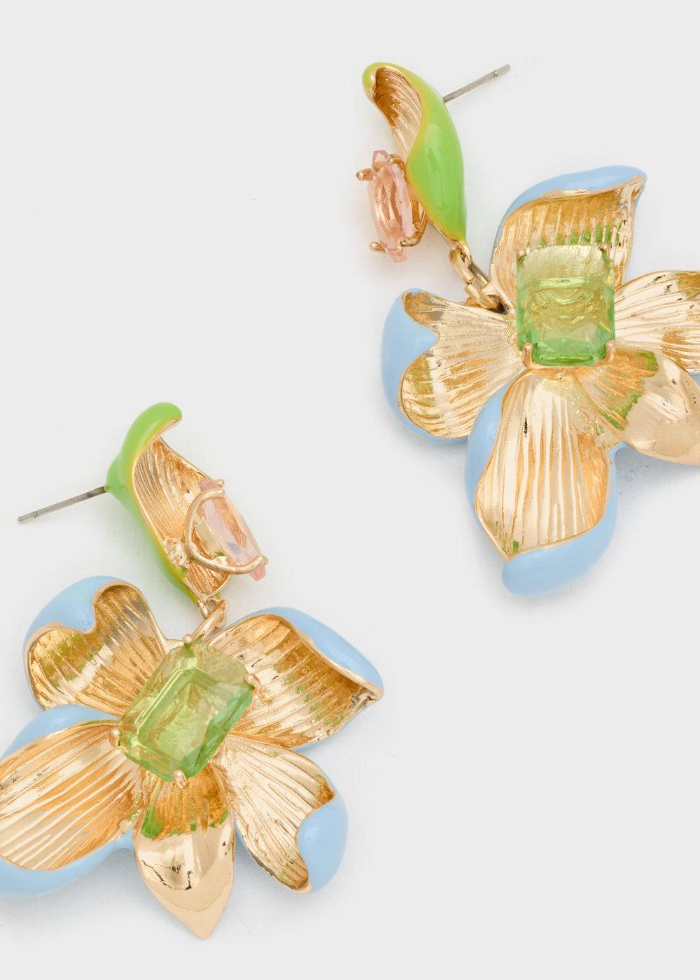 Nalí ENAMEL FLOWER EARRINGS + COLORS