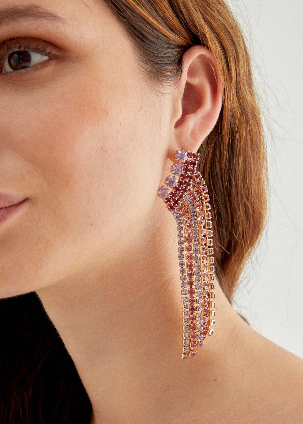 Nalí FESTA EARRINGS W/ STONES + COLORS