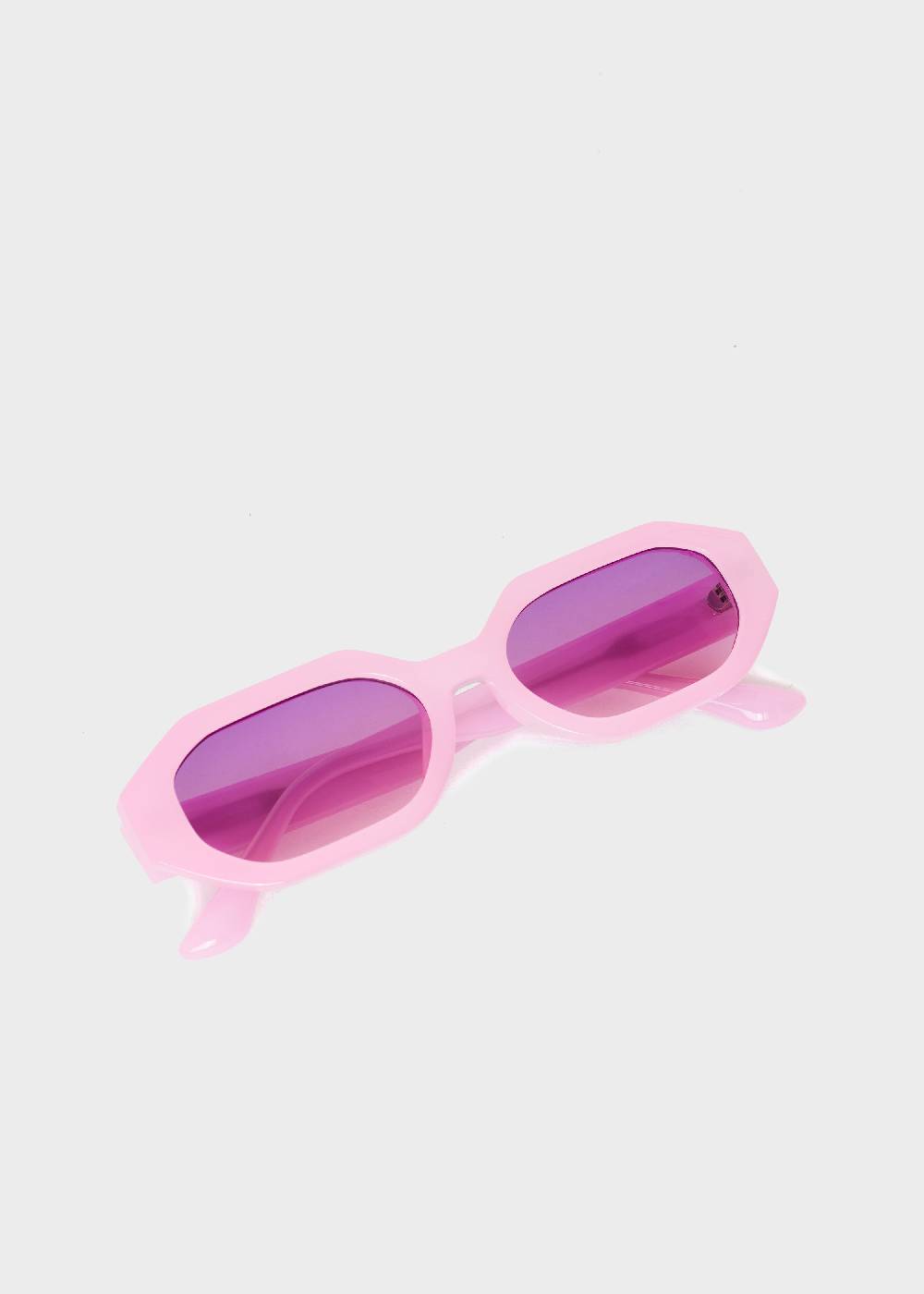 Nalí FLAVIA RECTANGULAR PINK SUNGLASSES
