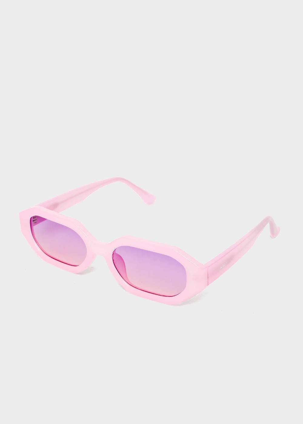 Nalí FLAVIA RECTANGULAR PINK SUNGLASSES