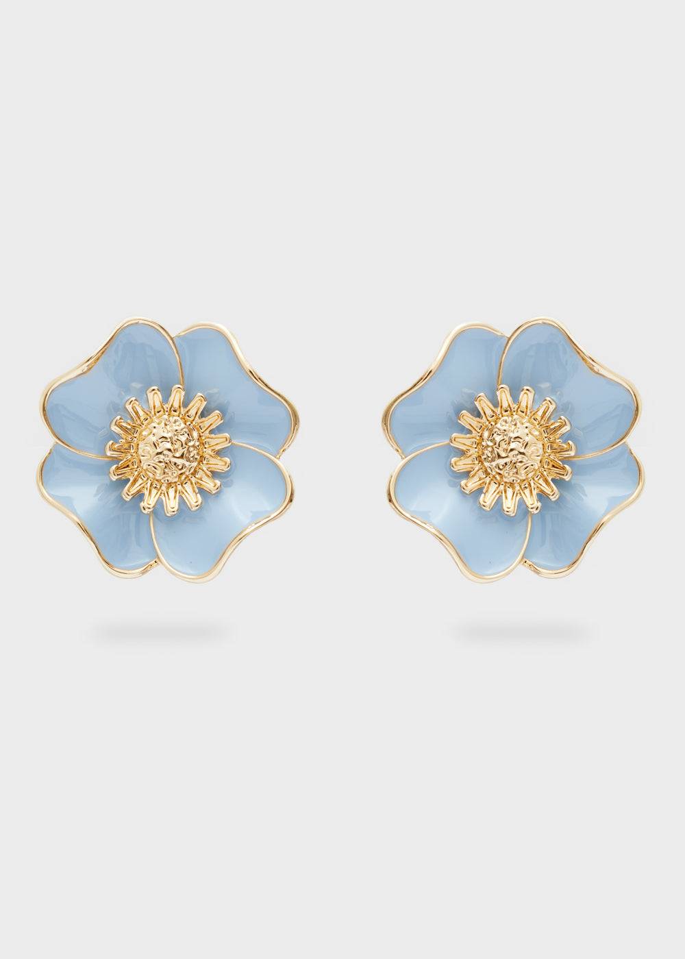 Nalí FLOWER LOBE ENAMEL EARRINGS + COLORS