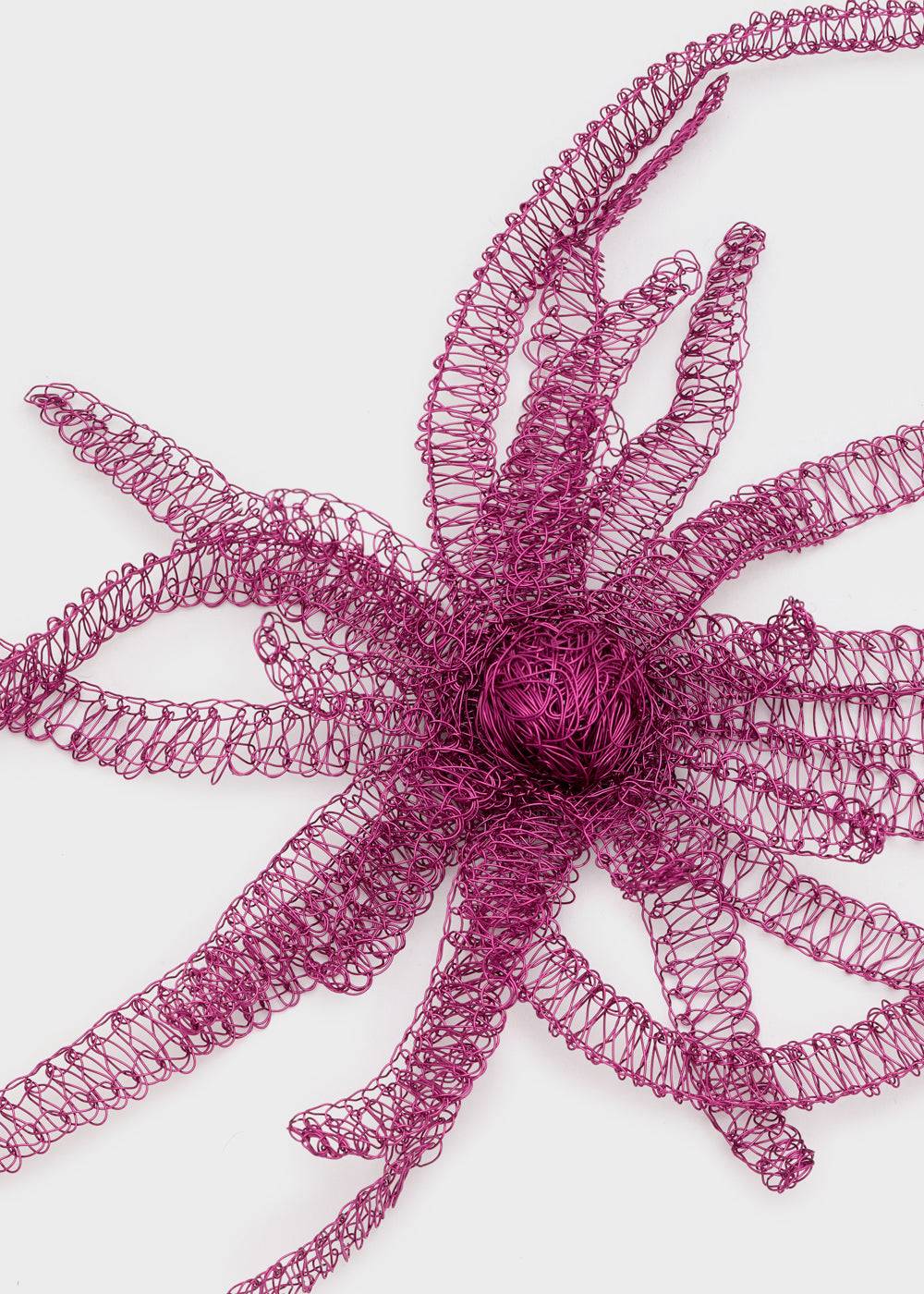 Nalí FLOWER NECKLACE IN COPPER WIRE + COLORS