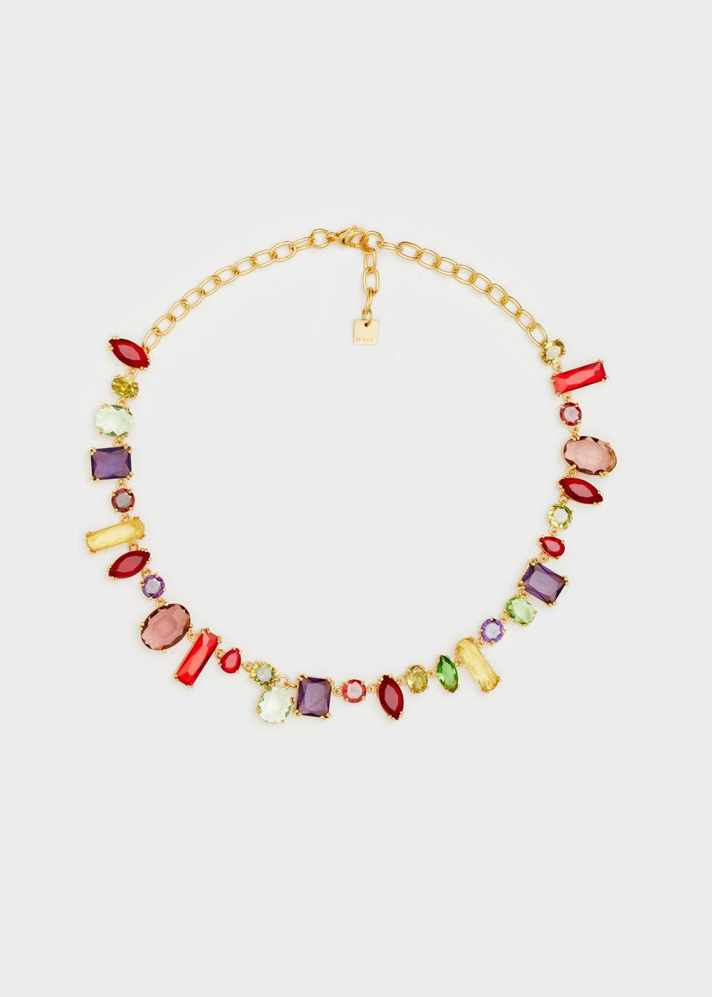 Nalí FRANCINE NECKLACE W/ STONES + COLORS