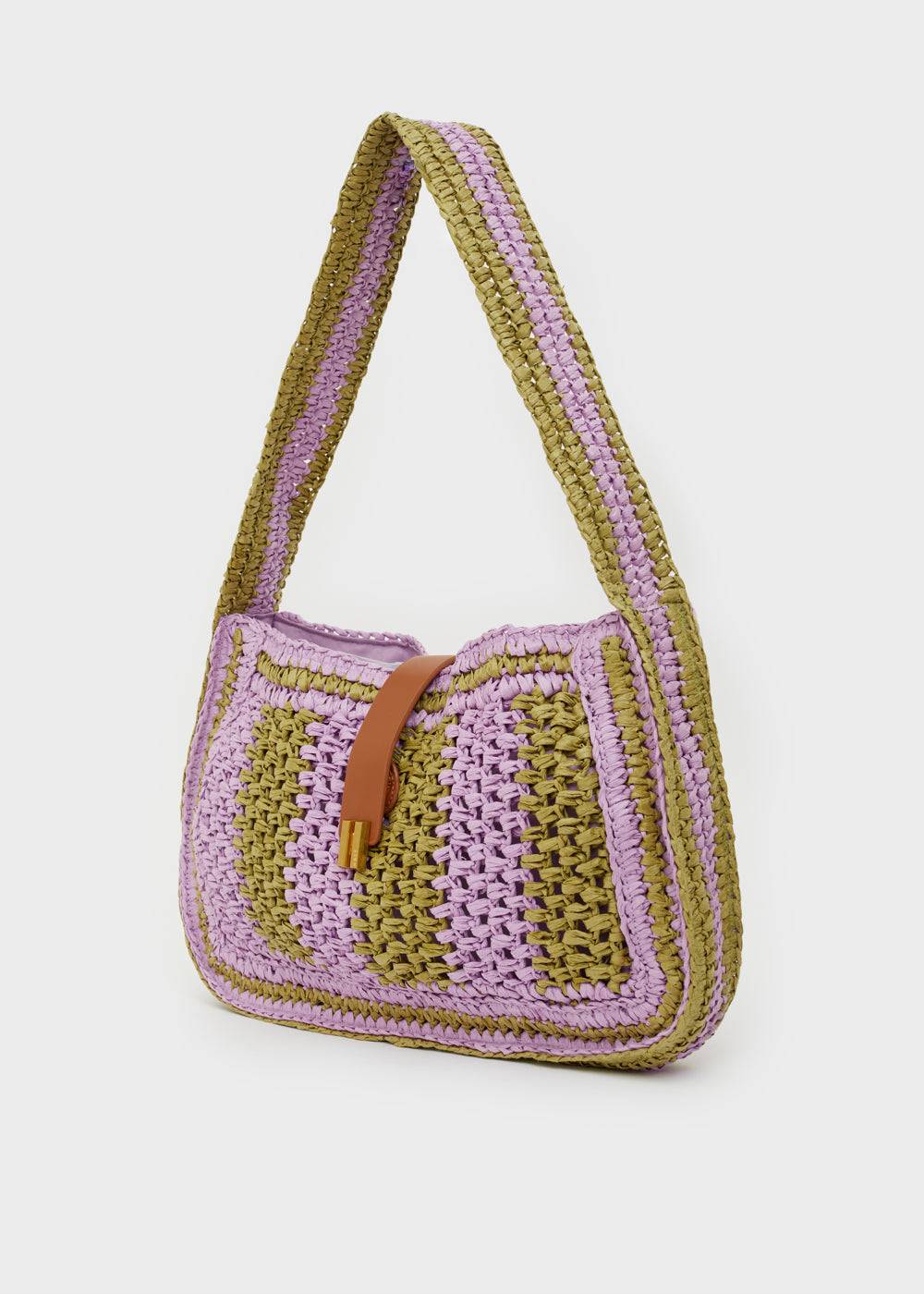 Nalí GIADA SHOULDER BAG GREEN/LILAC