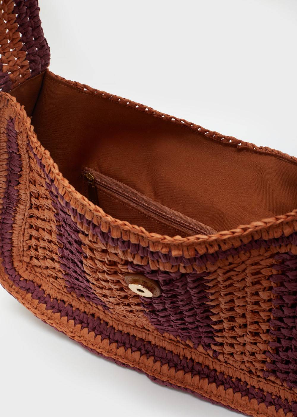 Nalí GIADA SHOULDER BAG ORANGE/BORDEAUX