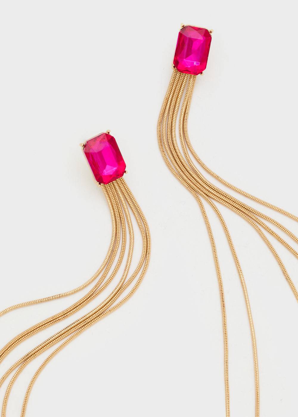 Nalí GIRLY LONG EARRINGS W/ STONE + COLORS