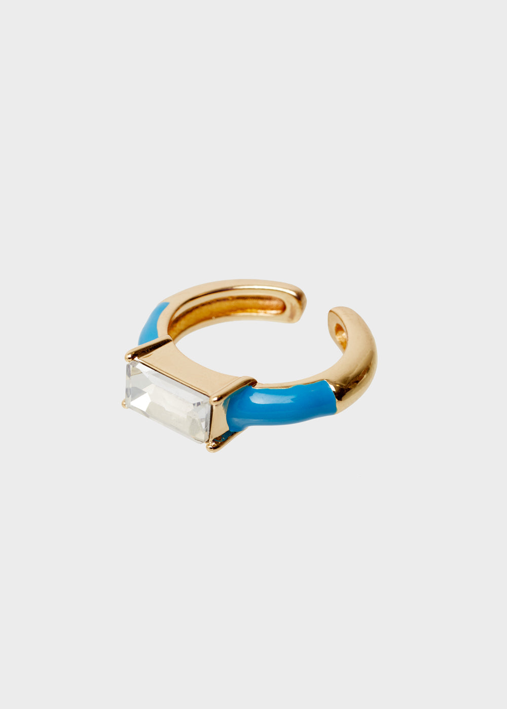 Nalí GLORIA ADJUSTABLE BLUE RING W/ STONE
