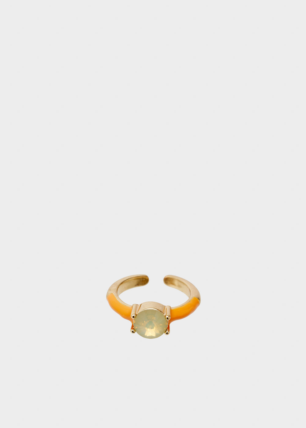Nalí GLORIA ADJUSTABLE ORANGE RING W/ STONE