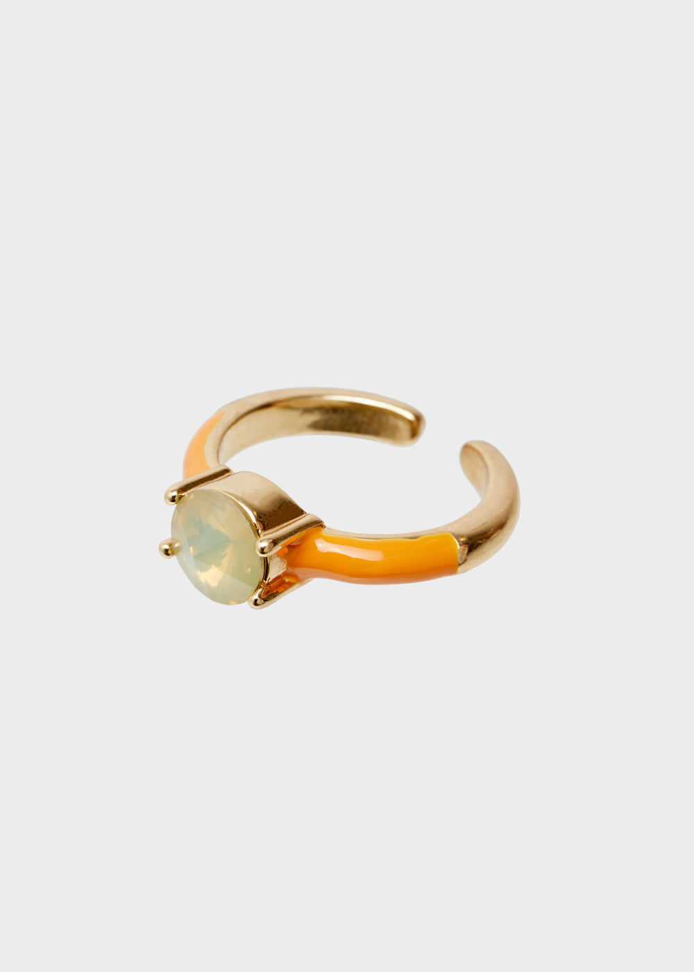 Nalí GLORIA ADJUSTABLE ORANGE RING W/ STONE