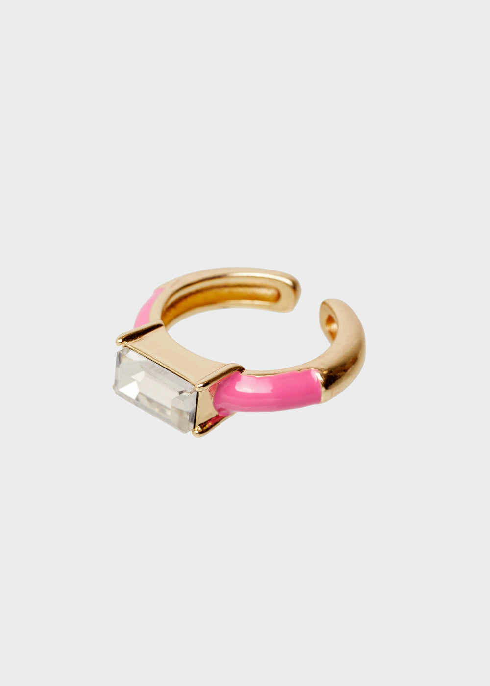 Nalí GLORIA ADJUSTABLE PINK RING W/ STONE