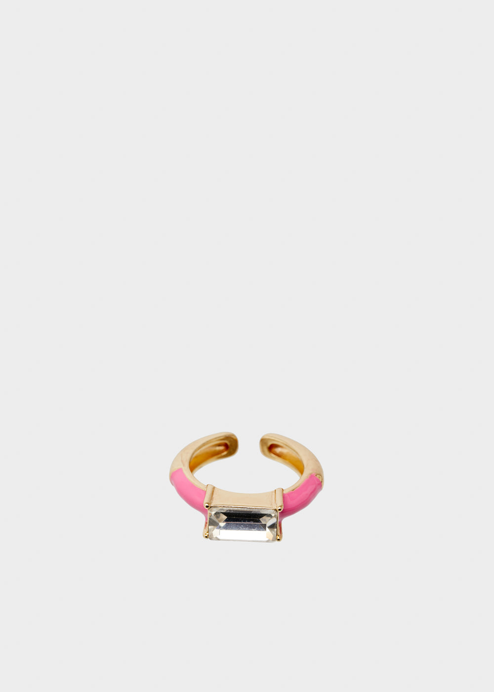 Nalí GLORIA ADJUSTABLE PINK RING W/ STONE