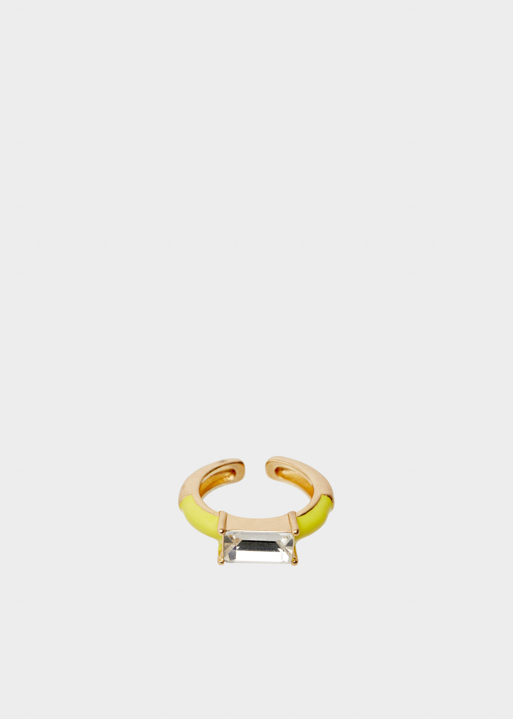 Nalí GLORIA ADJUSTABLE YELLOW RING W/ STONE