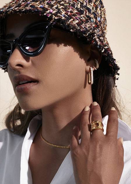 Nalí GOLD CHAIN RING