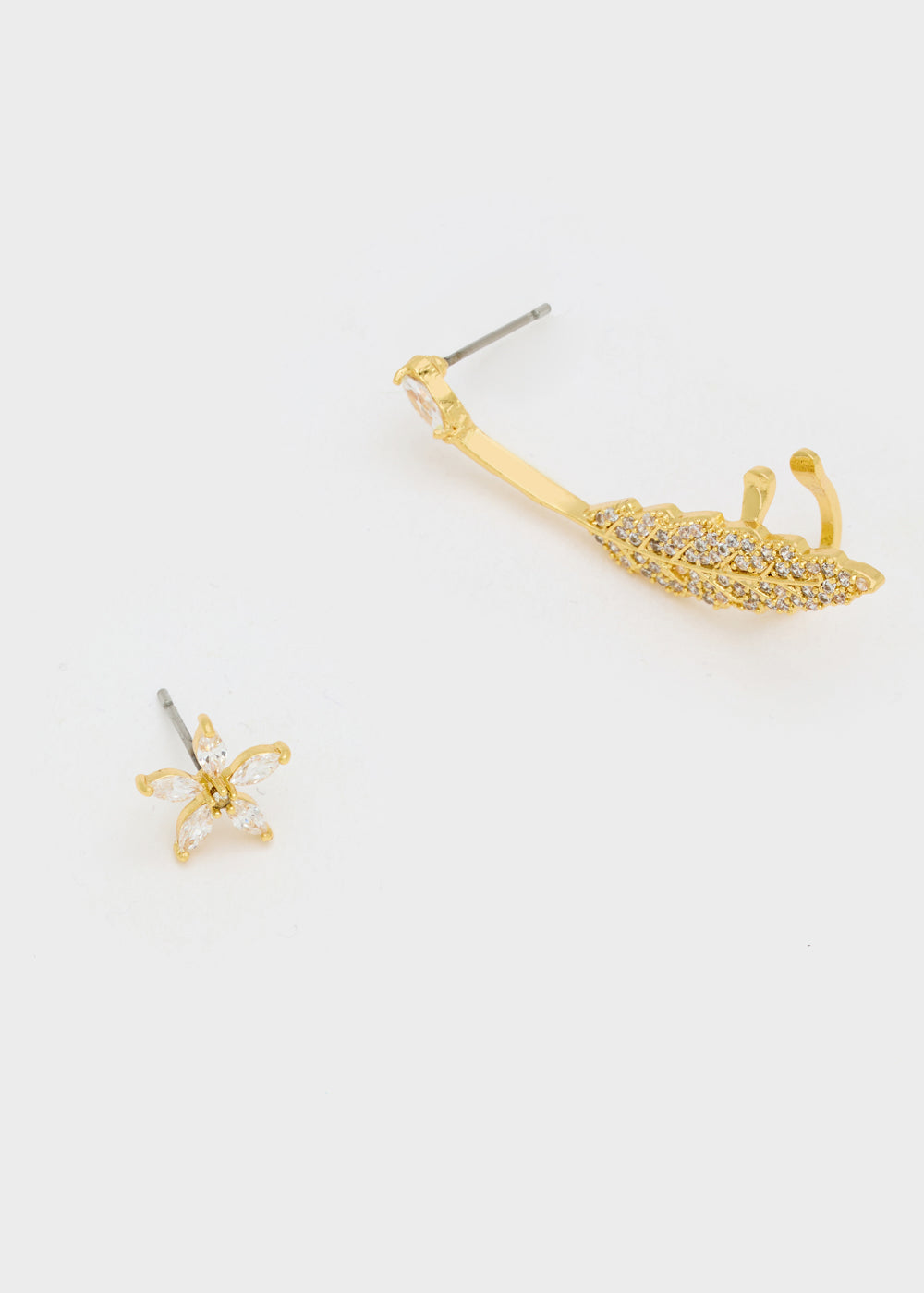 Nalí GOLD EARCUFF EARRINGS ARROW W/ STONES + COLORS