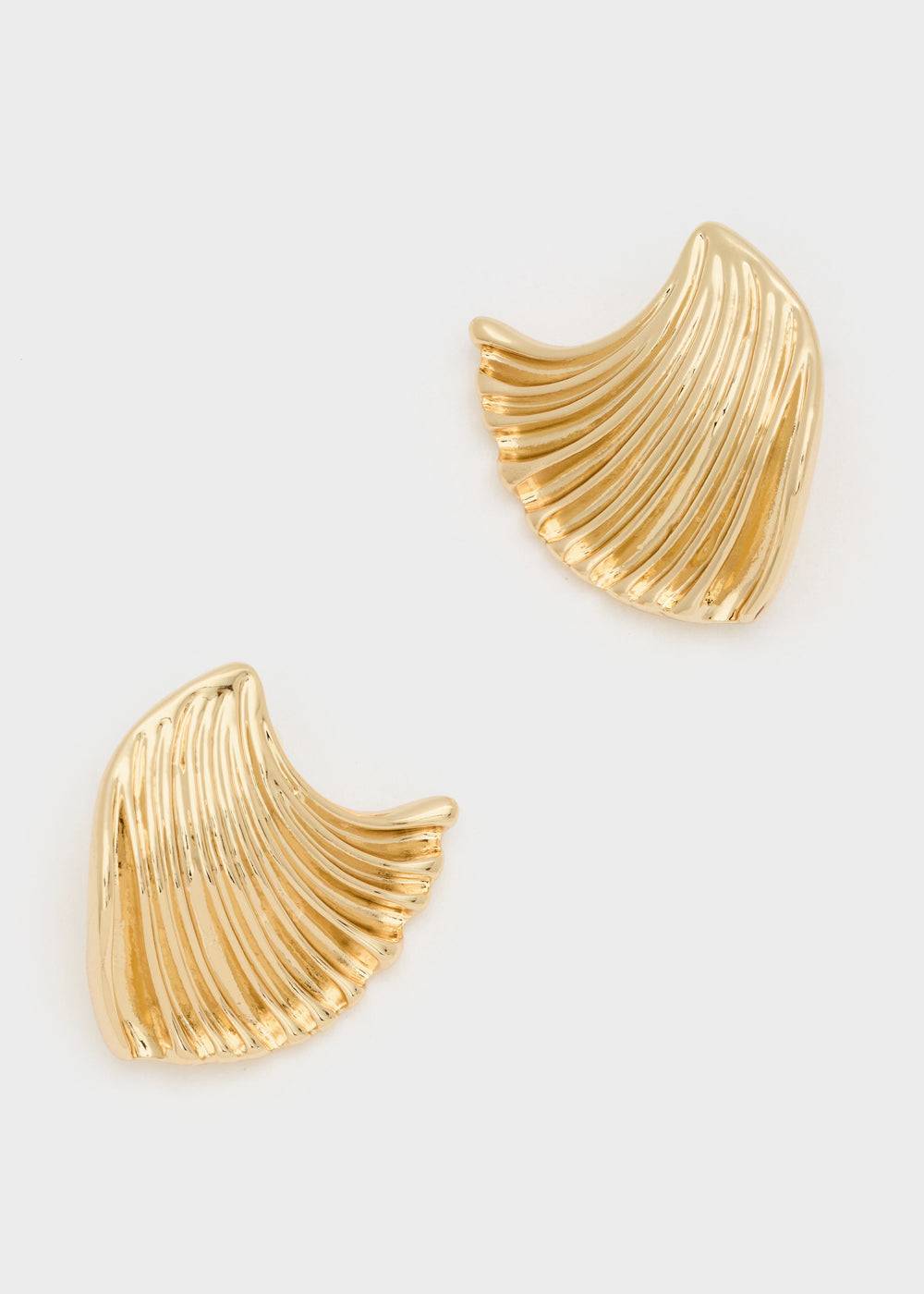 Nalí GOLD EARRINGS W/ TEXTURED SURFACE