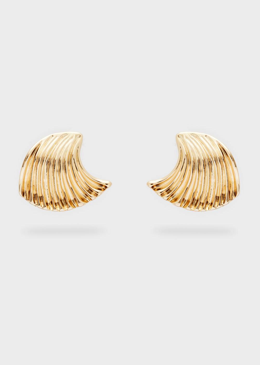 Nalí GOLD EARRINGS W/ TEXTURED SURFACE