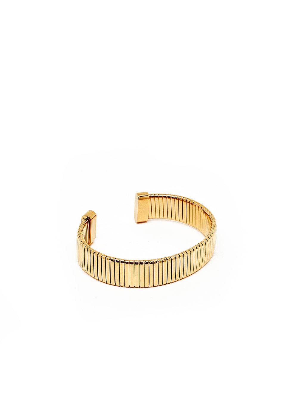 Nalí GOLD KNURLED OPEN BANGLE
