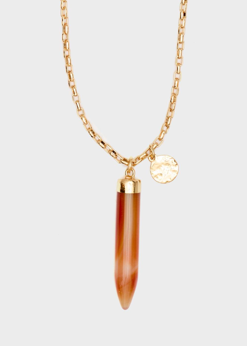 Nalí GOLD NECKLACE + HORN PENDANT