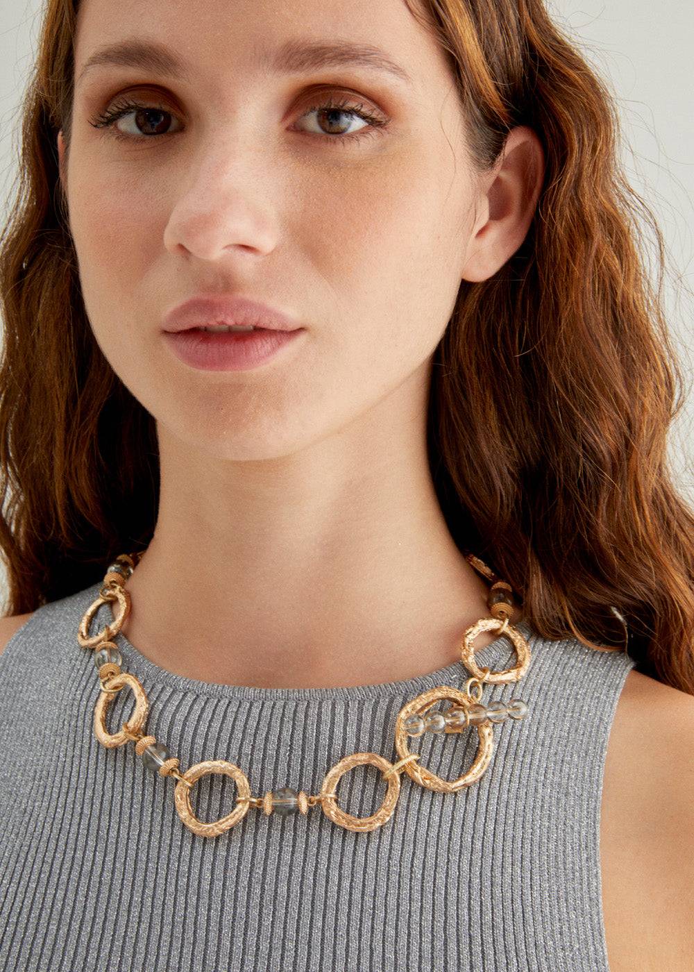 Nalí GOLD RING NECKLACE