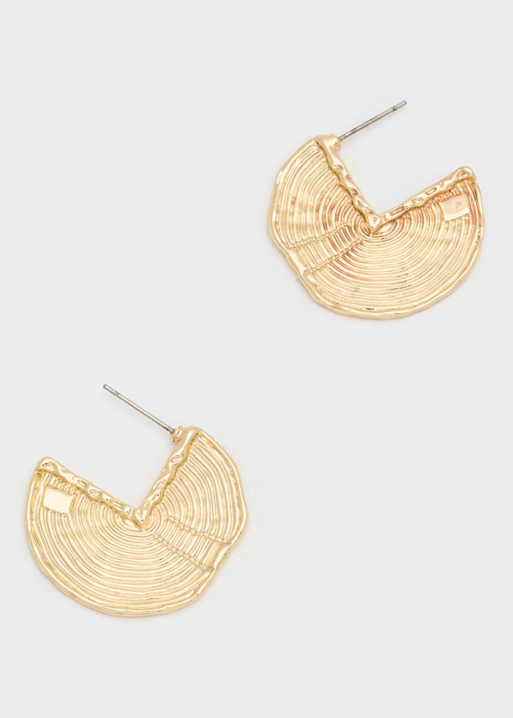 Nalí HALF CIRCLE EARRINGS IN GOLD