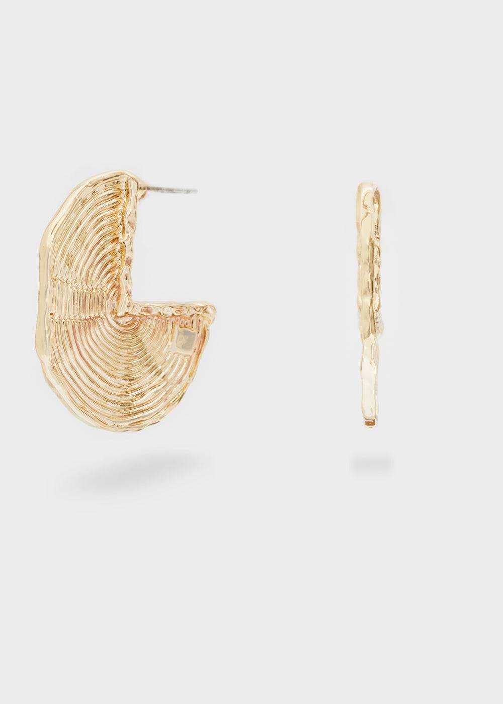 Nalí HALF CIRCLE EARRINGS IN GOLD